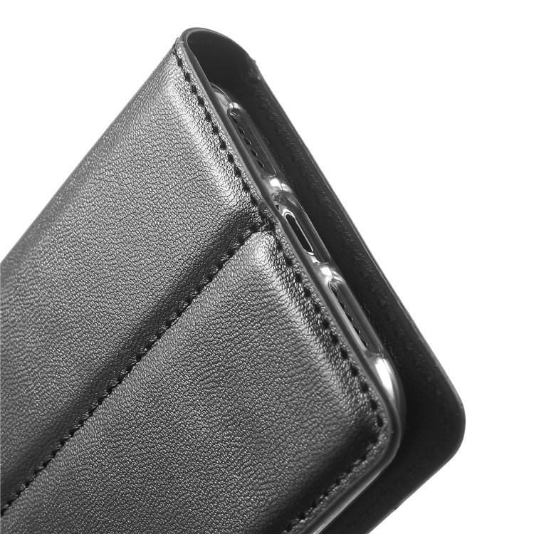 MERCURY GOOSPERY Blue Moon Wallet Leather Case with Hand Strap for iPhone X - Black-8