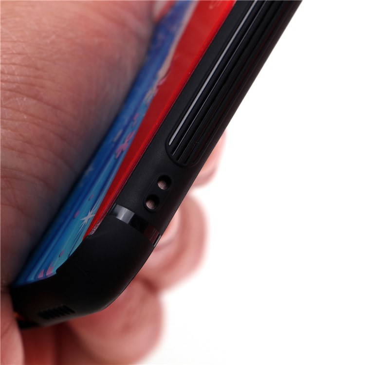 Beauty Series 9H Tempered Glass Back + Soft TPU Edges Phone Case for iPhone 8/7 - Red Dress-6