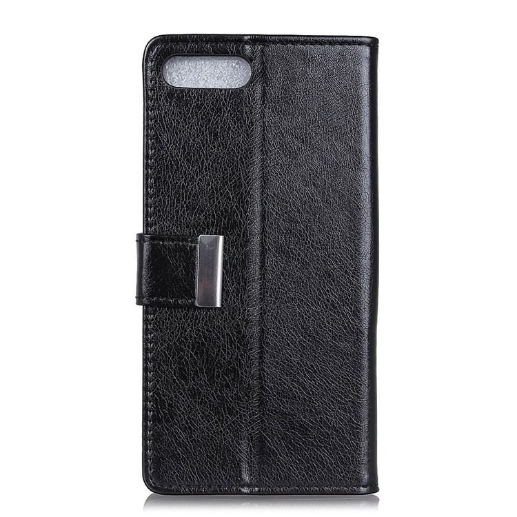 Nappa Texture PU Leather Wallet Stand Case for iPhone 8 Plus/7 Plus - Black-1