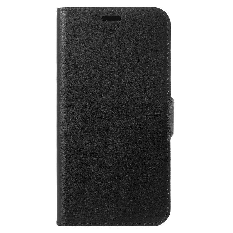 DOORMOON Genuine Leather Card Holder Stand Case for iPhone X/10 5.8 inch - Black-2