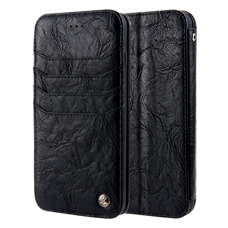 CMAI2 Retro Textured Leather Multi-slot Protective Case for iPhone 6s/6 4.7-inch - Black-2