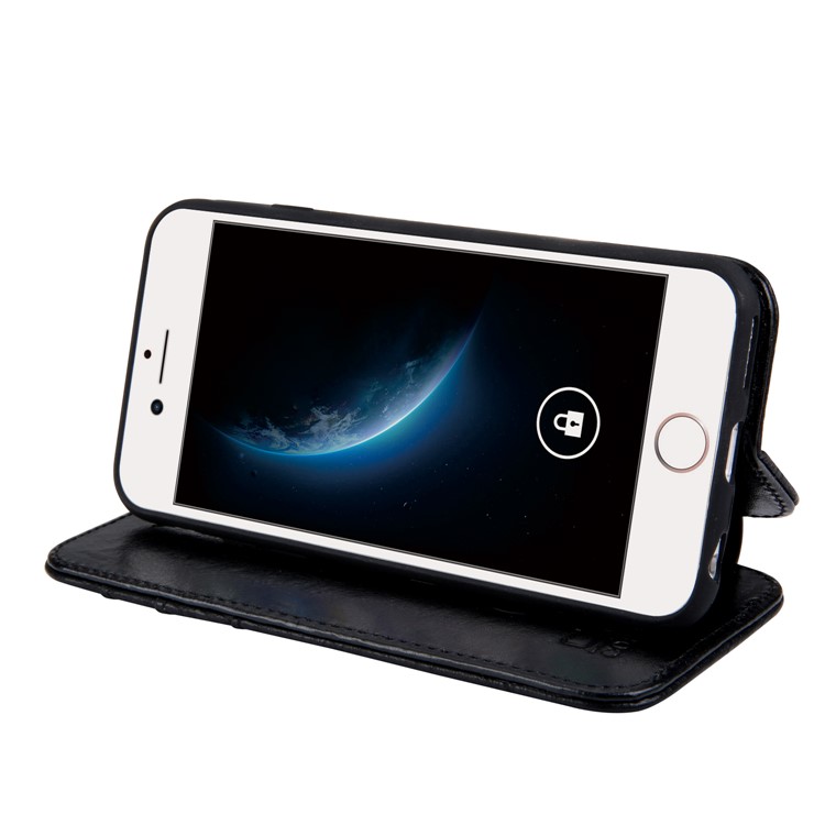 CMAI2 Retro Textured Leather Multi-slot Protective Case for iPhone 6s/6 4.7-inch - Black-6