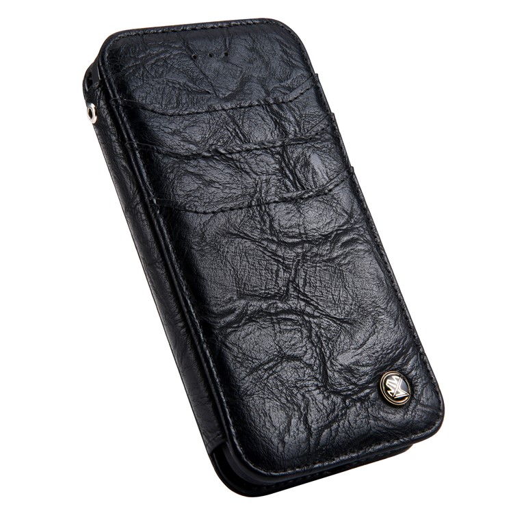 CMAI2 Retro Textured Leather Multi-slot Protective Case for iPhone 6s/6 4.7-inch - Black-9