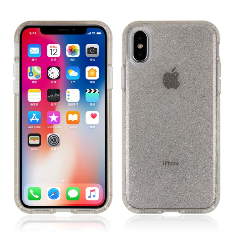 SPECK Shockproof Matte Surface PC + TPU Combo Phone Case for iPhone X - Transparent-1