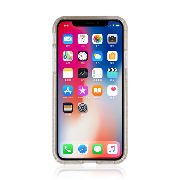 SPECK Shockproof Matte Surface PC + TPU Combo Phone Case for iPhone X - Transparent-3