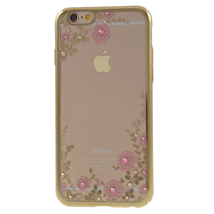 KAVARO Floret Swarovski Gold überzogener harter Fall für iPhone 6s Plus / 6 zuzügl. - Rosa-2
