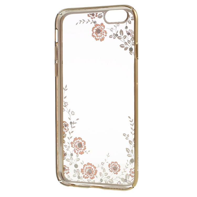 KAVARO Floret Swarovski Gold überzogener harter Fall für iPhone 6s Plus / 6 zuzügl. - Rosa-6