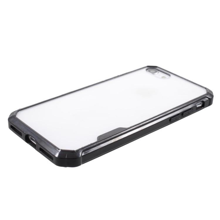 Drop-resistant PC + TPU Hybrid Phone Case for iPhone 8/7 - Black-3