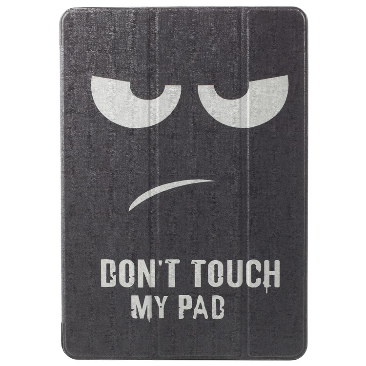 Pattern Printing Tri-fold Stand Leather Case for iPad Pro 10.5-inch (2017) - Do Not Touch My Pad-2