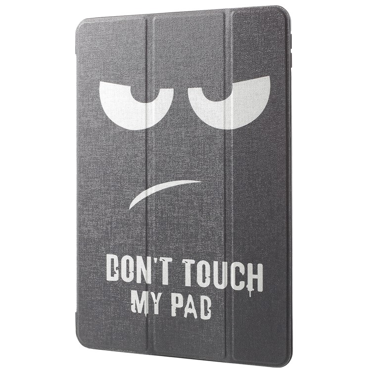 Pattern Printing Tri-fold Stand Leather Case for iPad Pro 10.5-inch (2017) - Do Not Touch My Pad-3