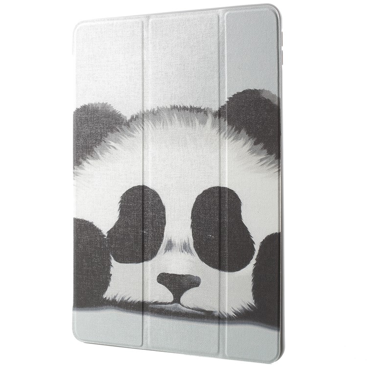 Pattern Printing Tri-fold Stand Leather Cover for iPad Pro 10.5-inch (2017) - Panda-2