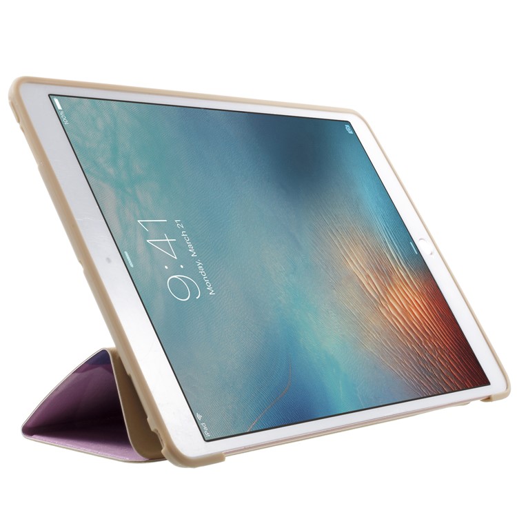 Pattern Printing Tri-fold Stand Leather Protector Shell for iPad Pro 10.5-inch (2017) - Elephant-4