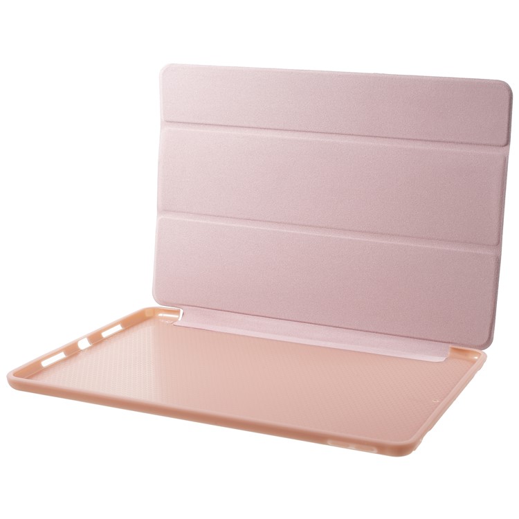 Pattern Printing Tri-fold Stand Leather Tablet Cover Case for iPad Pro 10.5-inch (2017) - Flamingo and Flower-7