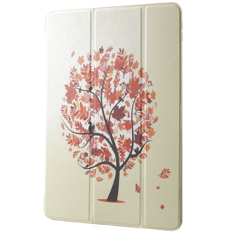 Pattern Printing Tri-fold Stand Leather Shell Case for iPad Pro 10.5-inch (2017) - Autumn Tree-2