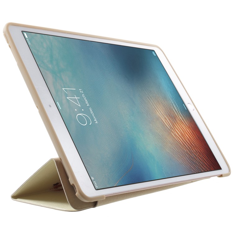 Pattern Printing Tri-fold Stand Leather Shell Case for iPad Pro 10.5-inch (2017) - Autumn Tree-4
