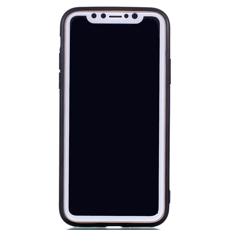 Embossment Pattern Rubberized TPU Gel Case for iPhone X/10 - Alpaca, I Choose to Be A Unicorn-4