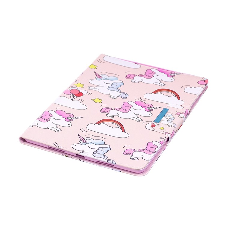 Pattern Printing Smart Leather Stand Case for iPad Pro 10.5-inch (2017) - Unicorns and Cloud-7