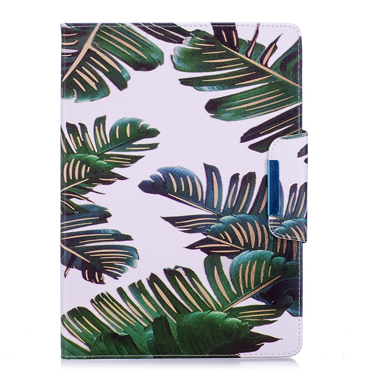 

Patterned Smart Leather Wallet Stand Protective Cover for iPad Pro 9.7 inch (2016) - Banana Leaves