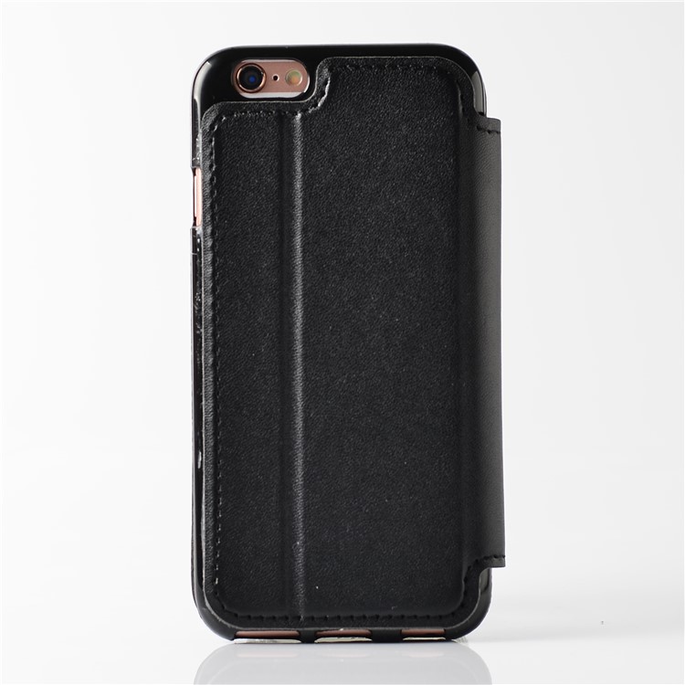 Stitching Rhombus Crown Leather Stand Case with Card Slots for iPhone 6s Plus / 6 Plus - Black-2