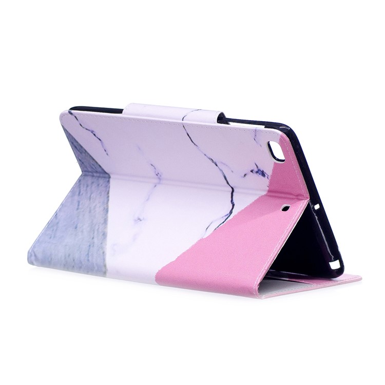 Patterned Leather Smart Stand Case for iPad mini 4/3/2/1 - Triangle and Marble Grain-4