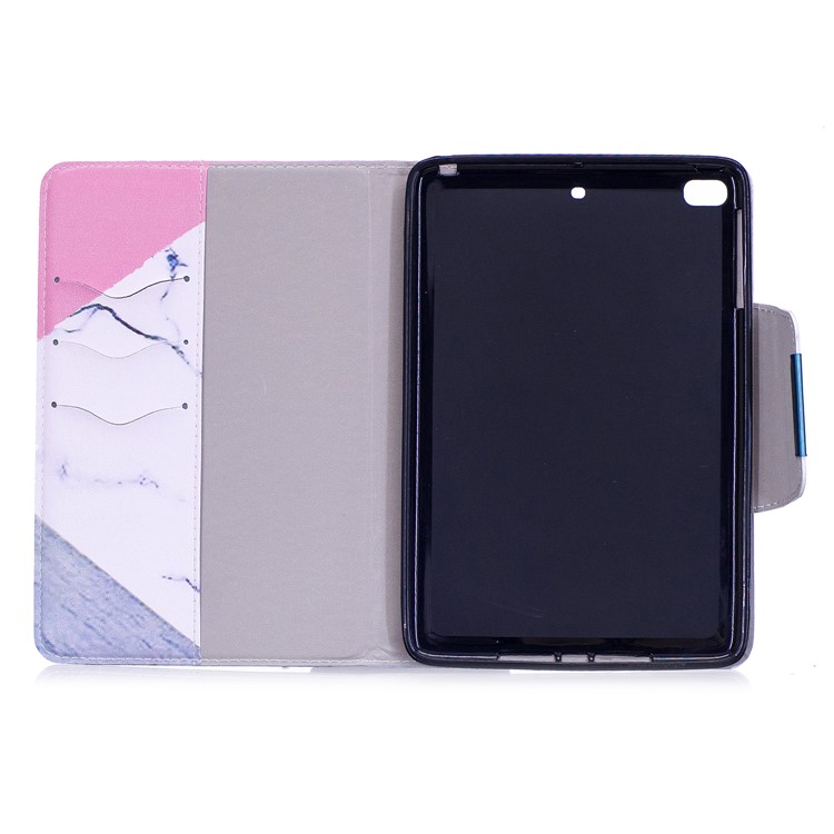 Patterned Leather Smart Stand Case for iPad mini 4/3/2/1 - Triangle and Marble Grain-6
