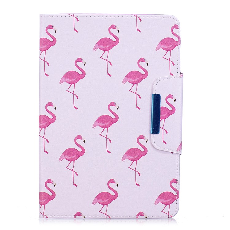 

For iPad mini 4/3/2/1 Patterned Leather Stand Smart Protective Cover - Flamingos, iPad mini 4