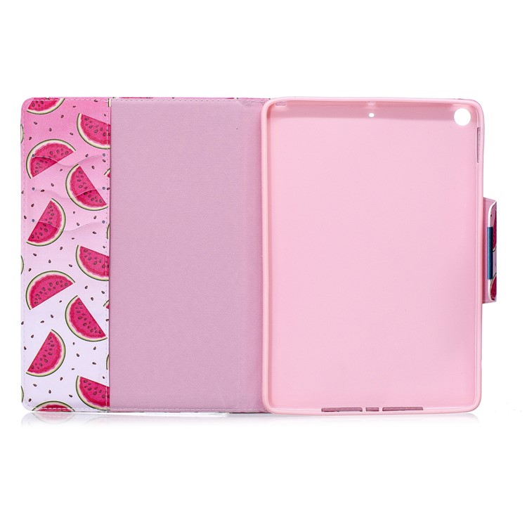 Patterned Leather Wallet Stand Smart Cover for iPad 9.7-inch (2017) - Watermelon-4