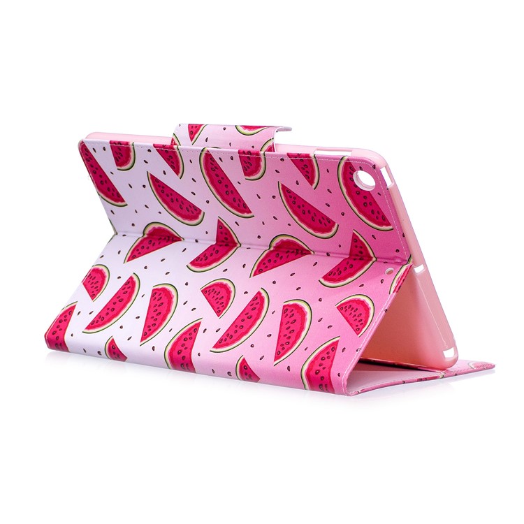 Patterned Leather Wallet Stand Smart Cover for iPad 9.7-inch (2017) - Watermelon-5