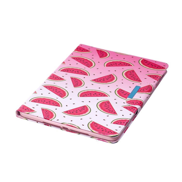 Patterned Leather Wallet Stand Smart Cover for iPad 9.7-inch (2017) - Watermelon-7