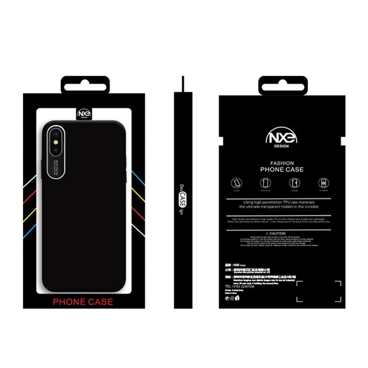 NXE Simple Series Ultra Thin PC Back Casing for iPhone X/10 5.8 inch - Black-5