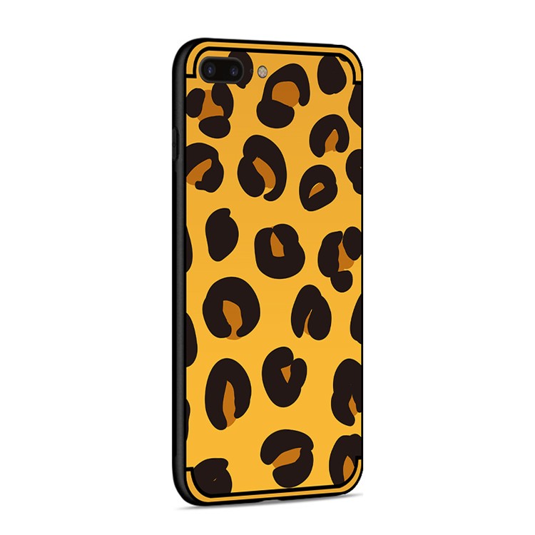 Padrão De Relevo NXE Caixa Do Telefone TPU Para Iphone 8 Plus / 7 Plus 5.5 Polegadas - Padrão De Leopardo-3