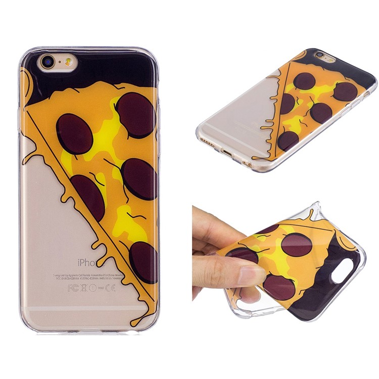 

For iPhone 6s Plus / 6 Plus Pattern Printing IMD TPU Gel Back Phone Cover - Pizza
