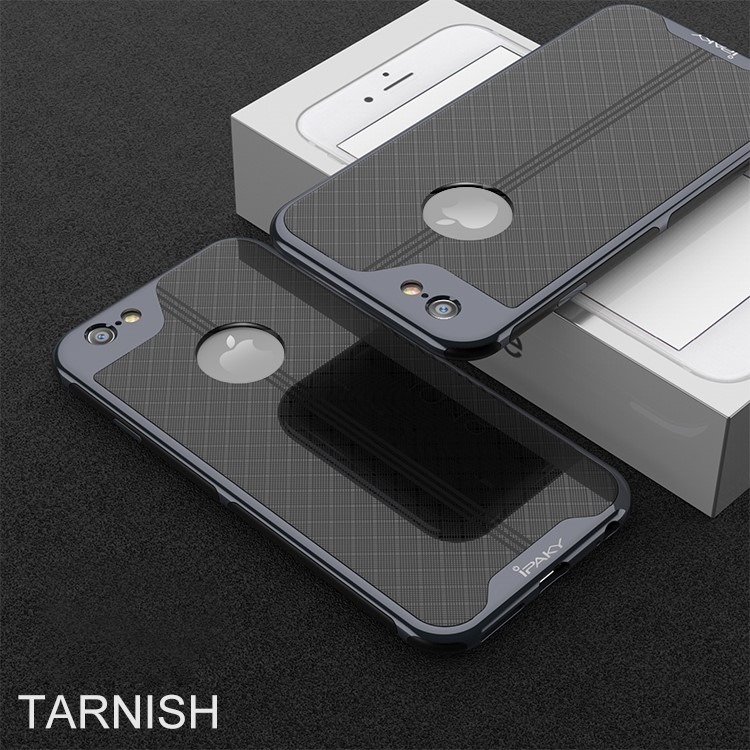 IPAKY New Yuyan Series Electroplated PC Frame + TPU Back Mobile Cover for iPhone 6s Plus/6 Plus - Tarnish-2