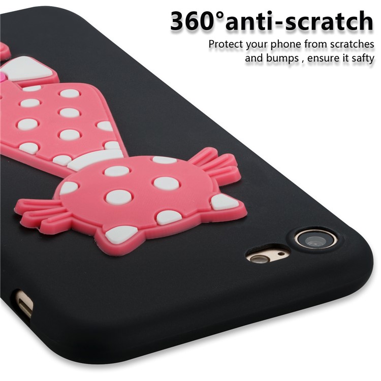 Cute 3D Cat Soft TPU Back Phone Case for iPhone 8 Plus / 7 Plus - Black-5
