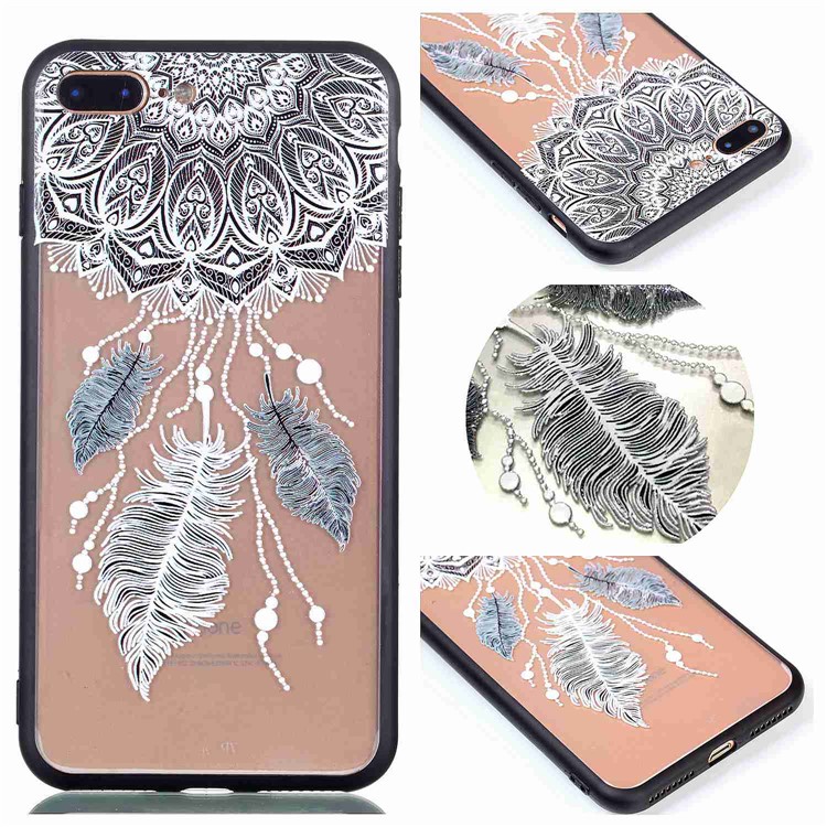 Embossment Rubberized TPU Phone Case for iPhone 8 Plus / 7 Plus 5.5 inch - Dream Catcher-2