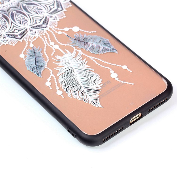 Embossment Rubberized TPU Phone Case for iPhone 8 Plus / 7 Plus 5.5 inch - Dream Catcher-3