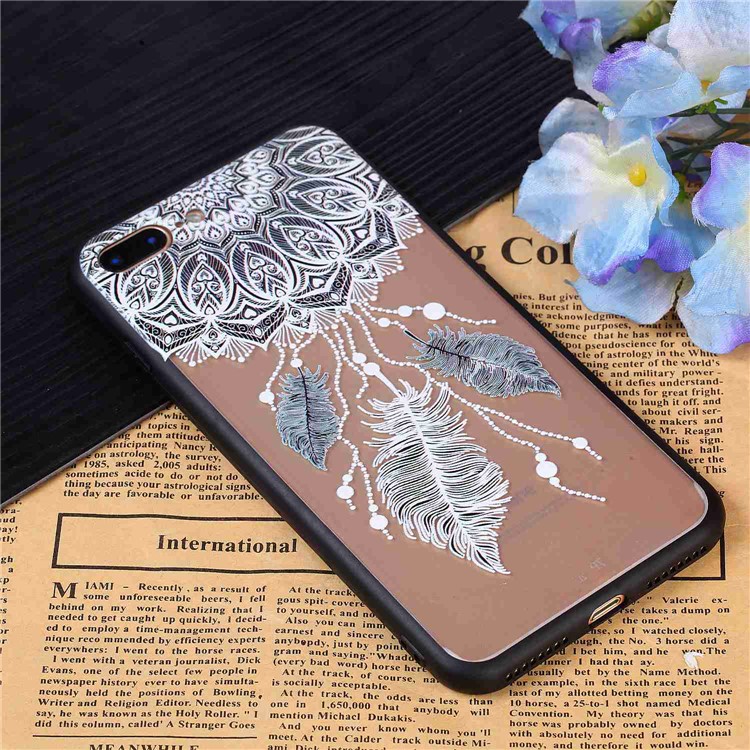 Embossment Rubberized TPU Phone Case for iPhone 8 Plus / 7 Plus 5.5 inch - Dream Catcher-9