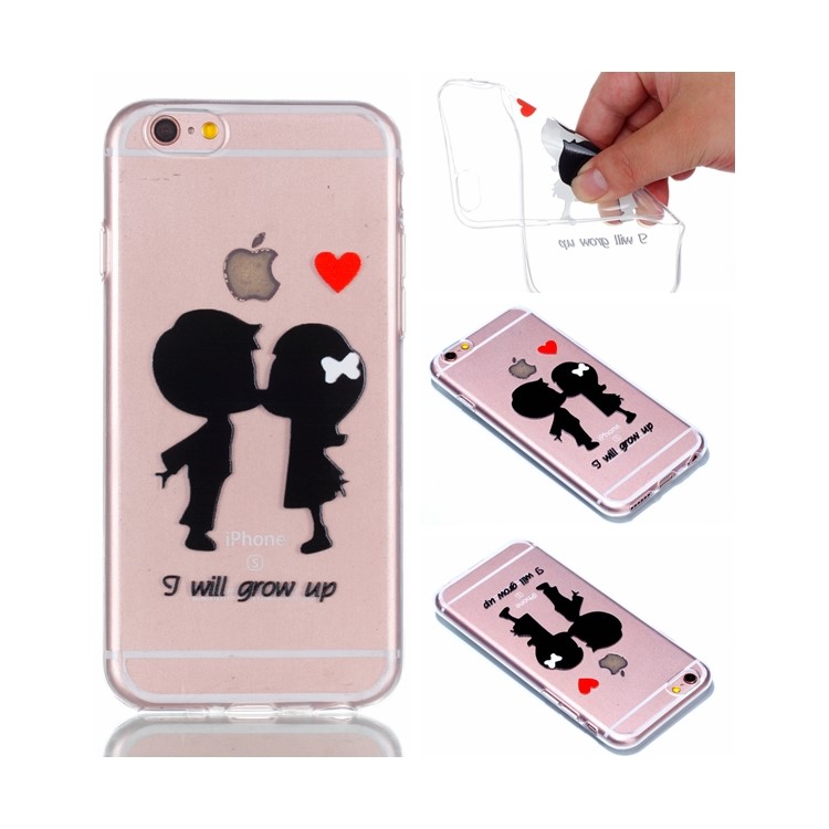 

Тиснение С Рисунком Мягкая Задняя Оболочка Из TPU Для Iphone 6s / 6 4.7-inch - Я Буду Расти, iPhone 6s 4.7-inch