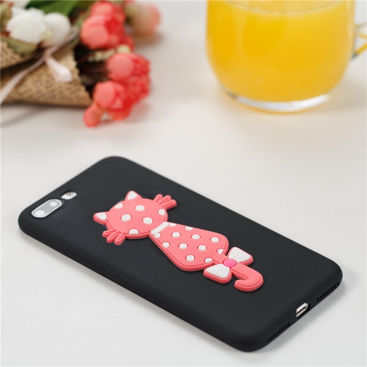 Cute 3D Cat TPU Soft Phone Casing for iPhone 6S Plus/6 Plus - Black-6
