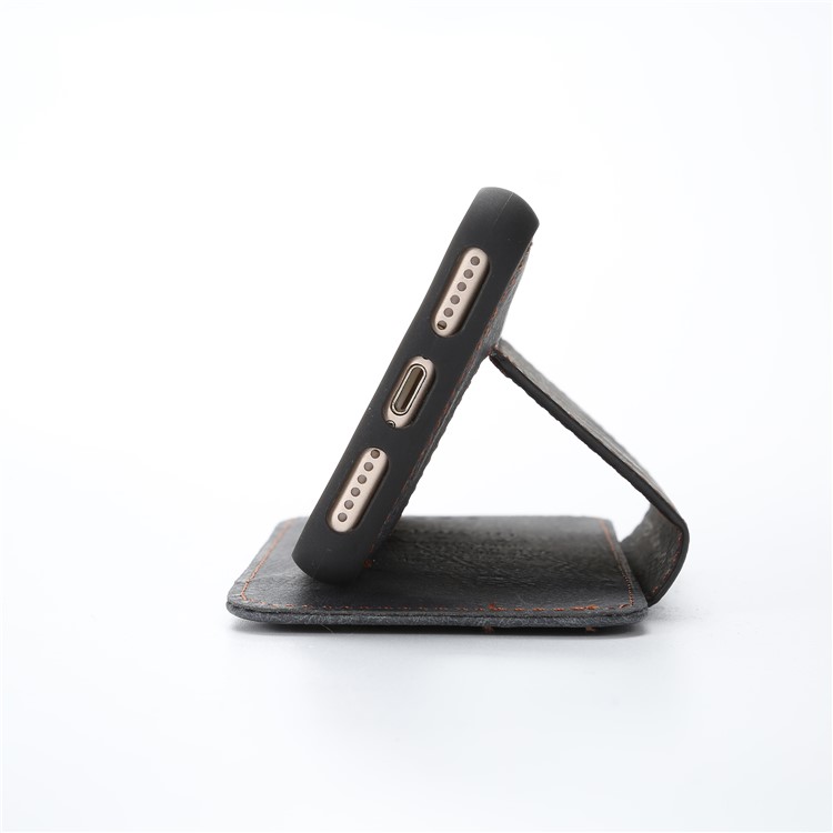 PU Leather Card Holder Stand Case for iPhone 8/7 4.7 inch - Black-6
