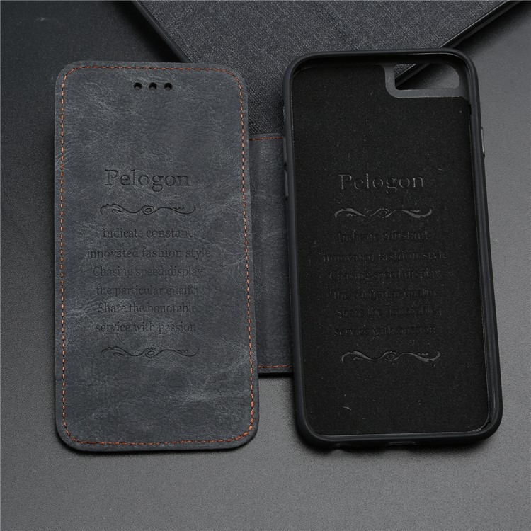 PU Leather Cell Phone Case with Card Slots for iPhone 6s Plus/6 Plus 5.5 inch - Black-6