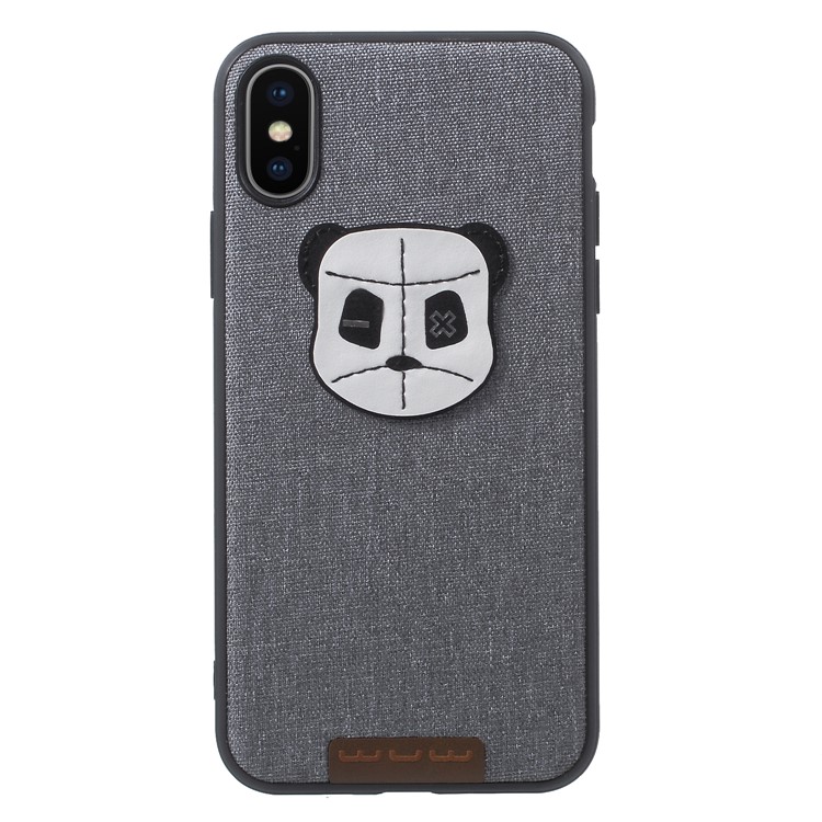 WUW Lovely Bear PC + TPU Hybrid Case for iPhone X / 10 5.8 inch - Grey-2