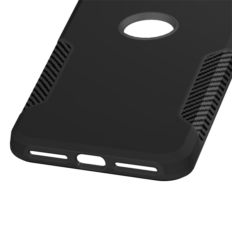 Carbon Fiber Texture PC + TPU Back Phone Case for iPhone 8 Plus/7 Plus - Black-4
