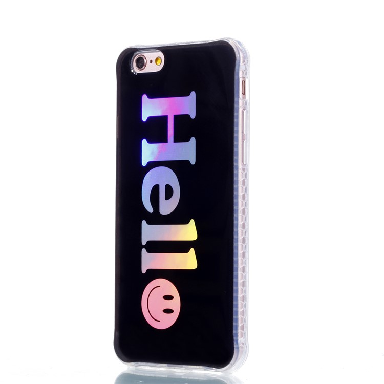 Electroplating IMD Shockproof TPU Cover for iPhone 6s/6 4.7-inch - Hello-3