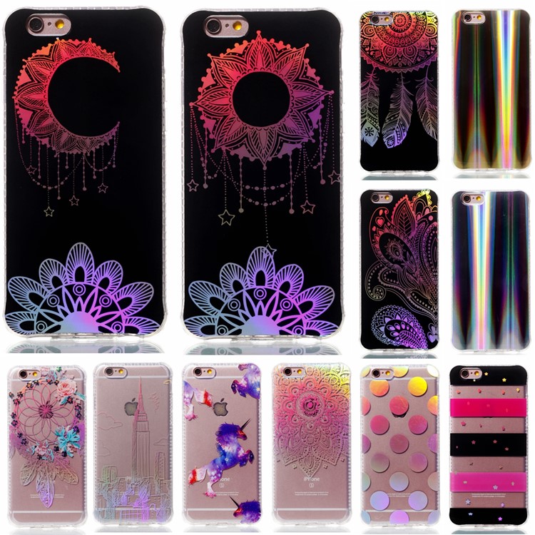 Electroplating IMD Shockproof TPU Cover for iPhone 6s/6 4.7-inch - Hello-8