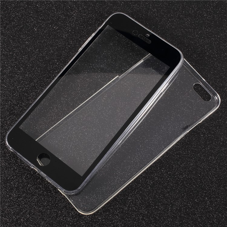 

2-в-1 С Сенсорным Корпусом (акриловый Фронт + Задняя Часть TPU) Для Iphone 6s Plus.6 Плюс 5,5-дюймовый - Черный