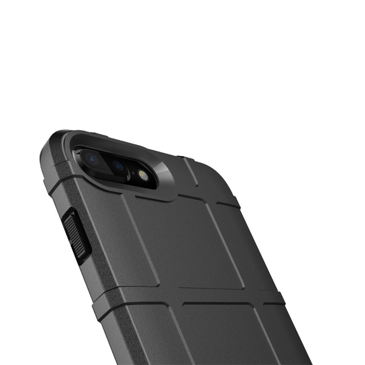 Anti-shock Square Grid Texture Soft TPU Phone Case for iPhone 8 Plus/7 Plus 5.5 inch - Black-3