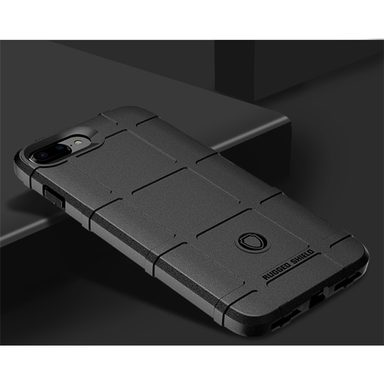 Anti-shock Square Grid Texture Soft TPU Phone Case for iPhone 8 Plus/7 Plus 5.5 inch - Black-5