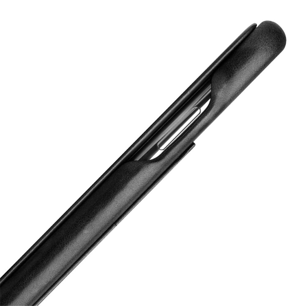QIALINO Genuine Leather Card Holder Smart Case for iPhone X/10 5.8 inch - Black-4