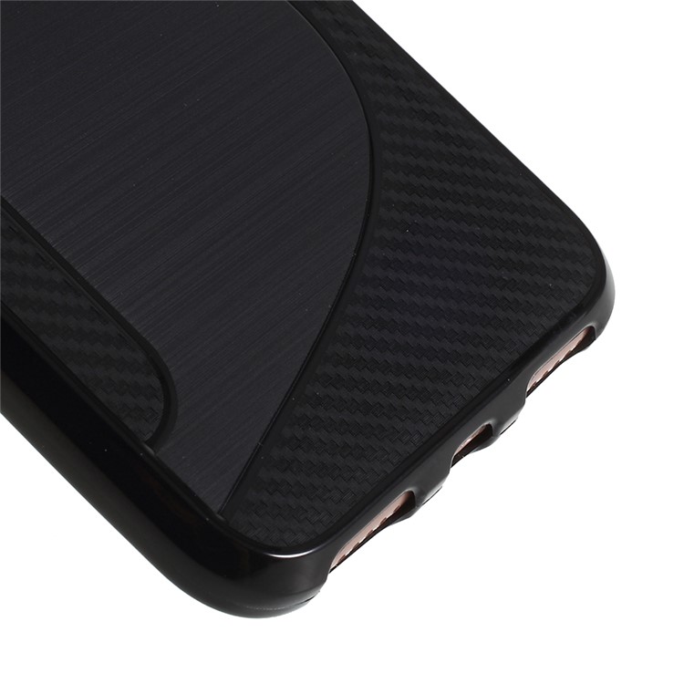 100PCS/Lot S Shape TPU Case for iPhone SE 2nd Gen (2020)/8/7 4.7 inch/6s/6 - Black-5